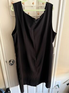 Dana Kay Black Sleeveless Midi Shift Dress
